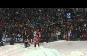 Caleb and Colton Moore Tandem Snowmobile Backflip Indian Air