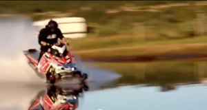 World Record Speed On Water For Snowmobile