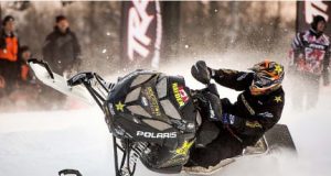 Iain Hayden rocks at ISOC Snocross season opener in Duluth