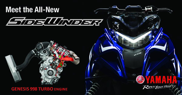 See the New Yamaha Sidewinder in Person at a Dealer Open House Near You