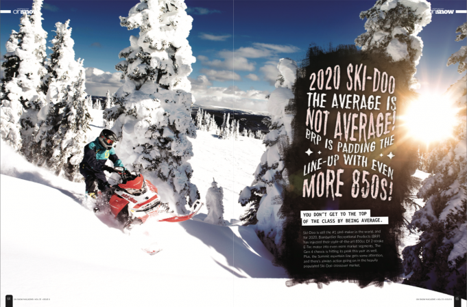 2020 SKI-DOO THE AVERAGE IS NOT AVERAGE! BRP IS PASSING THE LINE-UP WITH EVEN MORE 850’s!