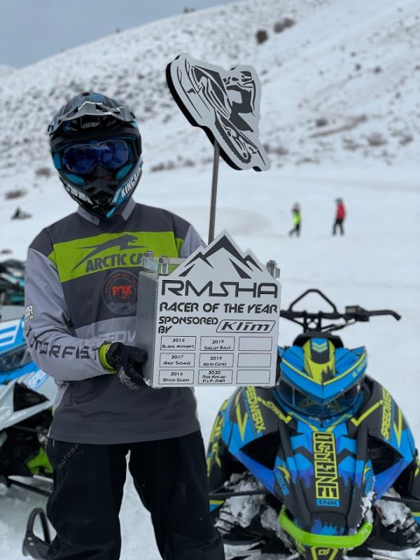 TEAM ARCTIC MEMBER RILEY KINCAID COTED RMSHA RACER OF THE YEAR