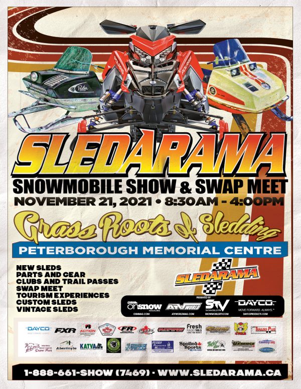 SLEDARAMA Snowmobile Show, Swap Meet and Show & Shine  November 21st, 2021