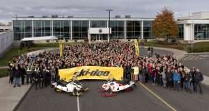 The first Ski-Doo and Lynx Electric Powered Snowmobiles Rolled Off The Production Line In Valcourt This Week.
