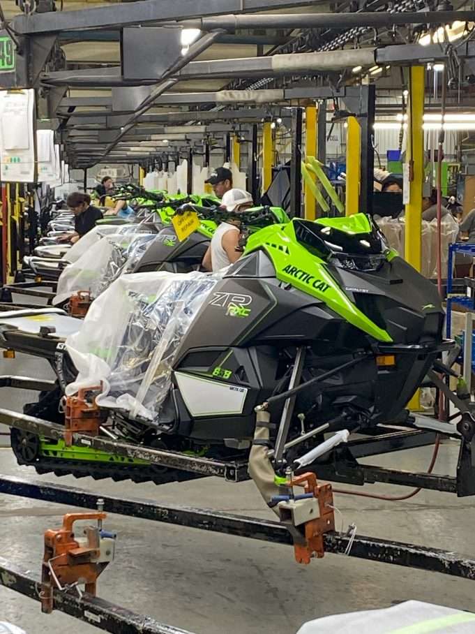 Arctic Cat’s Latest Innovation Hits the Snow: The Arctic Cat 858 Rolling Off the Assembly Line